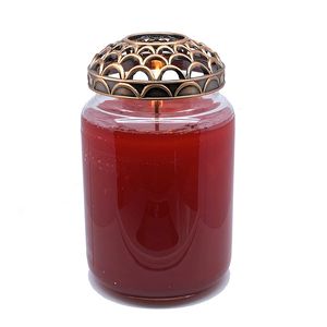 Candle Jar Cover Vintage Flower Patterns Lid Retro Style Decorative Candles Incense Topper Cap Hollow Out Metal Shade Sleeves GGA5147