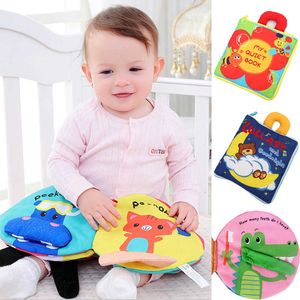Zabawki dla niemowląt Miękkie tkaniny Baby Inteligencja Rozwój Infant Wózek Edukacyjny Grzechotki Zabawki Baby Learning Zabawki