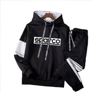 Bikinis Secret Sports Sports Primavera e Outono Tendência Sparco Casual Wear Homens Sweater Outono Dois Peece Terno 211103