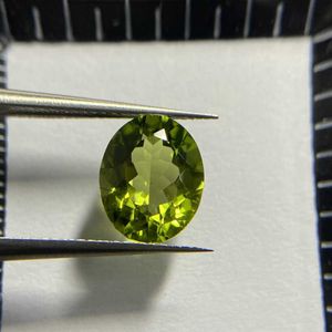 楕円8×10mmナチュラル宝石宝石2.7cartグリーンペリドット石H1015