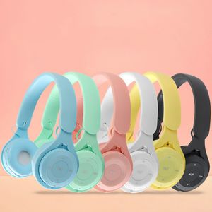 Y08 Bluetooth mobiltelefon hörlurar vikning mini bärbar med kort mångfärgad headset 6 färger