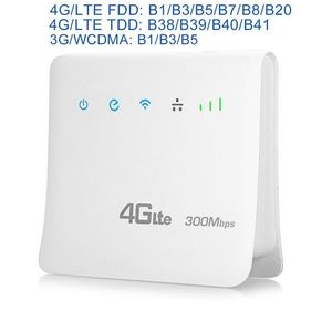 Spine di alimentazione intelligenti Router Wi-Fi 300 Mbps Router mobile 4G con supporto porta LAN Scheda SIM Router wireless portatile-Spina UE