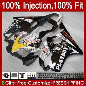 Honda CBR600F4I F4 I CBR600FS 01-03 Bodywork A6NO.51 CBR 600F4I 600 F4I FS CC 2001 2002 2003 CBR600 F4I 600CC 01 02 03注入型フェアリングホワイト光沢