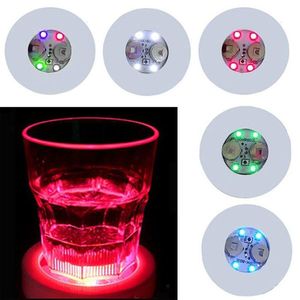 Mats Pads Glow In The Dark Led Cup Sticker Pad Mat Illuminate Fles Light for Holiday Nightclub Bar Party Home Decoraties