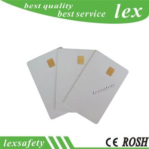 100pcs SLE4442 Small chip FM44442 SLE5542 Contato imprimível 256 Bytes ISO7816 White Smart PVC Cards