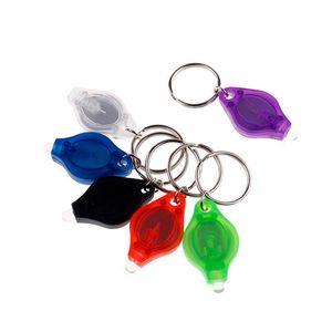 Party Supplies Mini LED Flashlight Keychain Portable Outdoor partys Keyring Light Torch Key Chain Emergency Camping Lamp RH2546