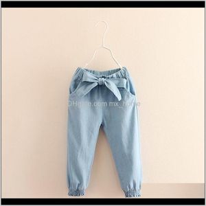 Hosen Kleidung Baby, Mutterschaft Drop Lieferung 2021 Baby Mädchen Casual Frühling Herbst 2 3-8 9 10 11 12 Jahre Teenager Kinder Elastische Schleife Laterne