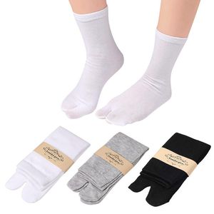 Men's Socks 5Pairs/Lot Japanese Personality Tabi Toe Cotton For Men Woman Winter Warm Breathable Separate Flip FlopTwo Fingers