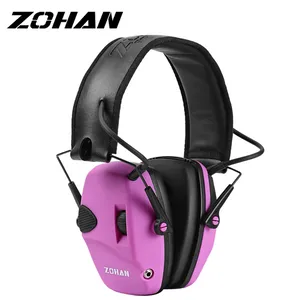 Wholesale sport shooting accessories for sale - Group buy Tactical Accessories ZOHAN Noise Canceling Earmuffs Electronic Shooting Ear Protection For Women Outdoors Exercise Sport Training