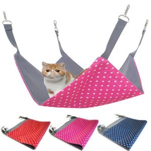 Cat Beds & Furniture 2021 Waterproof Hanging Bed Mat Soft Hammock Winter Pet Kitten Cage Cover Cushion Fast
