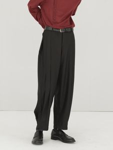 Męskie spodnie Mężczyźni Odzież damska Catwalk Plised Spodnie Stożkowe Legginsy Elastyczne Spodnie Talii Plus Size Costumes