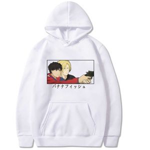 Herren Hoodie Anime Banana Fish Hoodies Männer Frauen Lustige Manga Streetwear Pullover Hoodie Sweatshirt Y0816