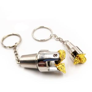 Key Chain Oilfield Tricone three cone rotary drill bit Pendant oil well oilfield jewelry gifts souvenirs Keychain pendant 220228