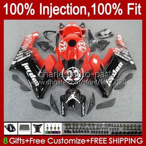 Injection Mold Fairings For HONDA CBR-1000 CBR 1000 CBR1000 RR CC 2004-2005 Bodywork 52No.26 1000CC Red black CBR1000RR 04 05 CBR 1000RR 2004 2005 OEM Fairing Kit