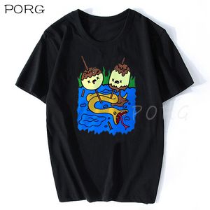 Casual Men's T-shirts Funny Gift Princess Bubblegum Rock Shirt Finn and Jake