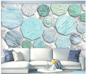 3d customized wallpaper Geometric wallpapers abstract composition marbling simple background wall