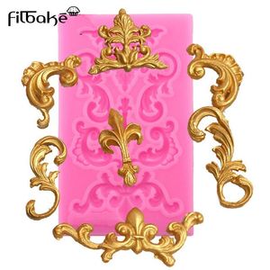 Strumenti per torte FILBAKE Stampi in silicone Forma di pizzo in rilievo Stampo da forno per Mousse Cioccolato Candela Sapone Fondente Decorazione