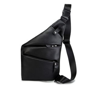 Cowhide Crossbody Bag Casual Men Designer Shoulder High Quality Bröstpaket Läder Kvinnor Messenger Handväskor