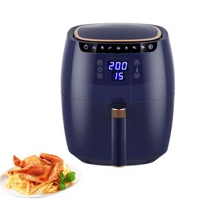 1500 W Elektrikli Hava Fritöz Yağsız Sağlık Fritöz Ocak Akıllı Dokunmatik LCD Derin Airfryer Patates Kızartması Pizza Fritöz