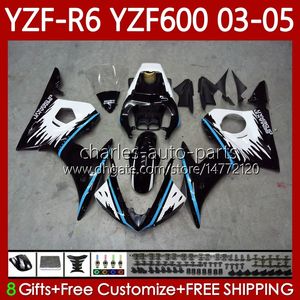 OEM-Verkleidungen für Yamaha YZF-R6 YZF R 6 600 CC YZF600 YZFR6 03 04 05 Karosserie 95Nr