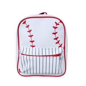 Lace Canvas Baseball School Tassen stks Us Warehouse Travel Laptop Backpack Women Boy Girl Kids Dubbele riemen Boektas Dom1946