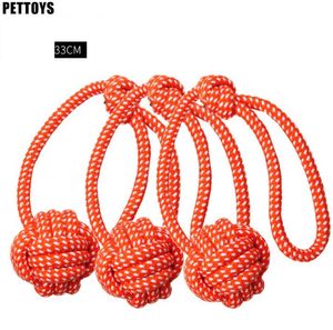 Pet dog toy cotton rope woven ball teeth resistance training funny puppy cat chews bite toys pets supplies
