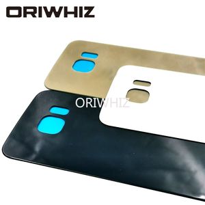 Porta da bateria Cobertura traseira Caixa de vidro para Samsung Galaxy S6 S6 Edge S6 Edge Plus G925 G930 G935 Nota 5 N920 com adesivo adesivo