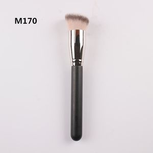 M170 Pennello inclinato arrotondato sintetico Fondotinta liquido Lucidante Pennelli per trucco BB/CC Correttore primer Viso Cosmetici impeccabili Pennello singolo Strumento cosmetico di bellezza per la pelle