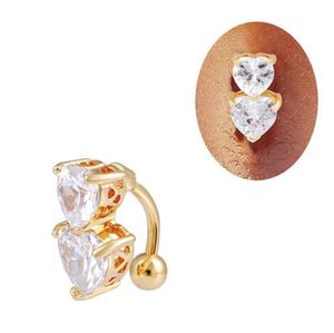 Anello per ombelico sexy con piercing all'ombelico, anelli per ombelico, barra con bilanciere, zircone, festa rotonda, per gioielli per il corpo della donna