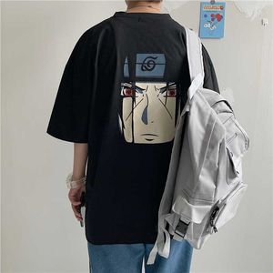 Anime Naruto T tröja Män Kvinnor Grafisk T shirt s Tshirt Harajuku Ulzzang Tee Streetwear Koreanska Kläder Toppar Itachi Uchiha