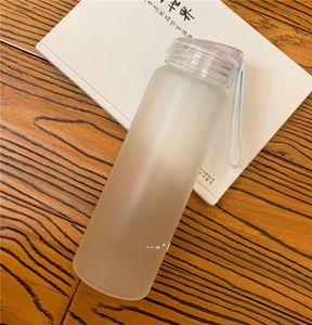 Newdiy Sublimation Frosted Water Bottle Frosted Glass Becher Matte Glas Saft Flasche Transparente leere Sublimation Tumbler Sea Way RRD12677