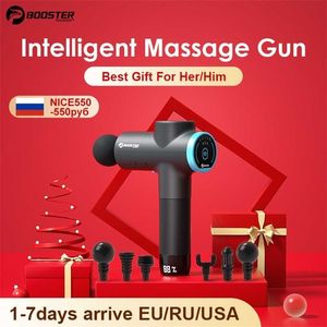 Booster M2-12V LCD Display Massagem Arma Profissional Muscle Massager Musage Alívio Corpo Relaxamento Fitness Fáscial 211228