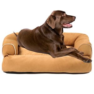 Роскошная большая собака диван-кровать собака кровать собаки питомник кота кота коврики домашняя подушка зима теплый спальный питомник для маленькой и большой собаки 210915