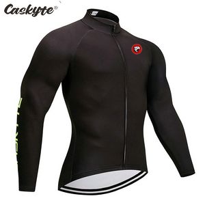 2021 CASKYTE Abbigliamento da uomo a maniche lunghe Maglia da ciclismo Road Bike Team Training Giacca da bicicletta Primavera Autunno Abbigliamento sportivo ad asciugatura rapida