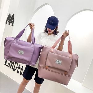 Borse da palestra pieghevoli da donna Spalla di grande capacità Borsa da viaggio per allenamento da donna Borsa da donna Yoga Sport Tote Water Proof 211118