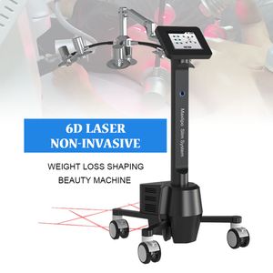 6D Lipolaser Zayıflama Makinesi Soğuk Kaynağı 532nm / 635nm Yeşil / Kırmızı Lazer Işık Yağ Yanan Derin Isıtma Selülit Temizleme Vücut Heykel 6D Lipo Lazer Ekipmanları