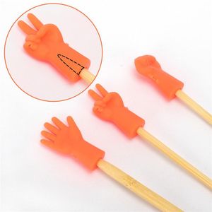 SEWING NOTIONS TOOLS 6PCS Gummi Mix Shaped Stickning Needles Point Protectors Cap Tips Stopplock för Needle Craft Accessory