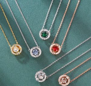 Newyork Stylist Pendant Necklace Fashion Crystal Drop Pen Dant Necklaces Big Diamond Alloy Jewelries Women Gifts with Box Complete Package