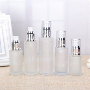 Milchglas-Kosmetikflasche, Lotionspumpenbehälter, leere, nachfüllbare Parfüm-Sprühflaschen, 20 ml, 30 ml, 40 ml, 50 ml, 60 ml, 80 ml, 100 ml