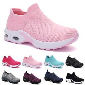 fashion Men Running Shoes type3 White Black Pink Laceless Breathable Comfortable Mens Trainers Canvas Shoe Sports Sneakers Runners 35-42