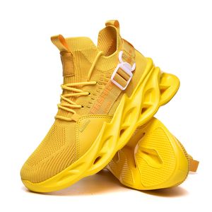 Toptan 2021 Yüksek Kalite Spor Koşu Ayakkabıları Erkek Kadınlar Için Üçlü Yeşil Tüm Turuncu Rahat Nefes Açık Sneakers Büyük Boy 39-46 Y-9016
