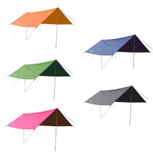 Camping Awning Canopy Tält Anti-UV SunShaderain Fast Ultra-Light Vattentät Tält Tarp Shelter Fiske Shed För Camping Picnic Y0706