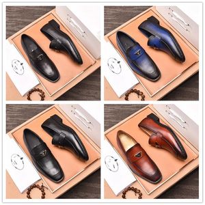 A1 P BRAND Men Formal Business Brogue Shoes Men's Crocodile Dress Shoes Male Casual Leather Wedding Party Loafers Plus Size