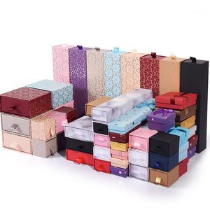 Multi-size Polka-dot Bow Red/black Jewlery Box Gift For Packaging Earring Ring Cardboard Diy Jewelry Display Storage Wrap