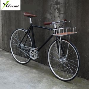 Ретро дорожный велосипед 700c колесо алюминиевый сплав корзина классический уличный спортивный велосипед