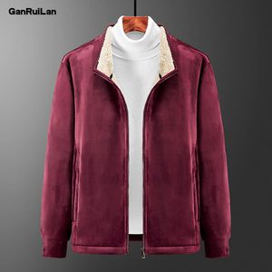 Men's Bomber Zipper Jacket Winter Male Wool Warm Coats Casual Streetwear Hip Hop Slim Fit Pilot Jackets Clothing B0833 210518