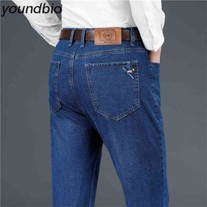 Men's Jeans Business Casual Fashion Stretch Classic Denim Pants Man Work Trousers Size 29-40 3 Colors 210723