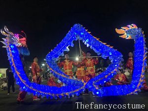 LED-Leuchten 10,3 Meter 10 Kindergröße Seidendruckstoff CHINESISCH Kinderbeleuchtung DRAGON DANCE Folk Festival Feier Bühne Requisiten Maskottchenkostüm