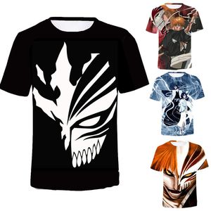 Men's T-Shirts Anime Bleach 3D Printed T-shirt Cosplay Men Women Casual O-Neck Short Sleeve Streetwear Shirts Tshirt Harajuku Hip Hop Tee To