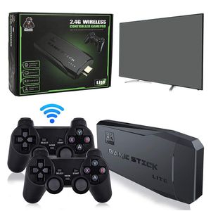 4K HD Video Game Console 2.4G Wireless Controller Gamepad Games Stick Can Store 3500 Classic Home TV Retro Portable Game Players Support Dual Play M8